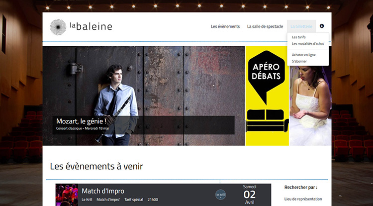 site internet la baleine