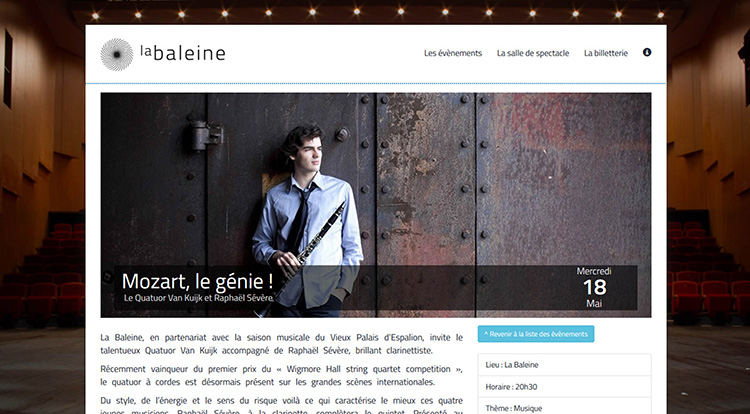 site internet la baleine