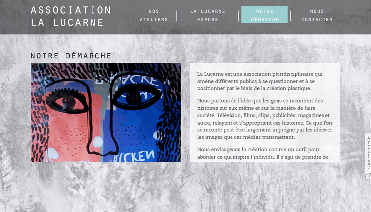 Site internet La Lucarne