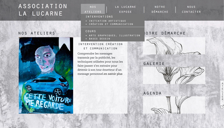 Site internet La Lucarne
